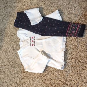 Vintage Gymboree 4 dot top and legging set. Size 24 months